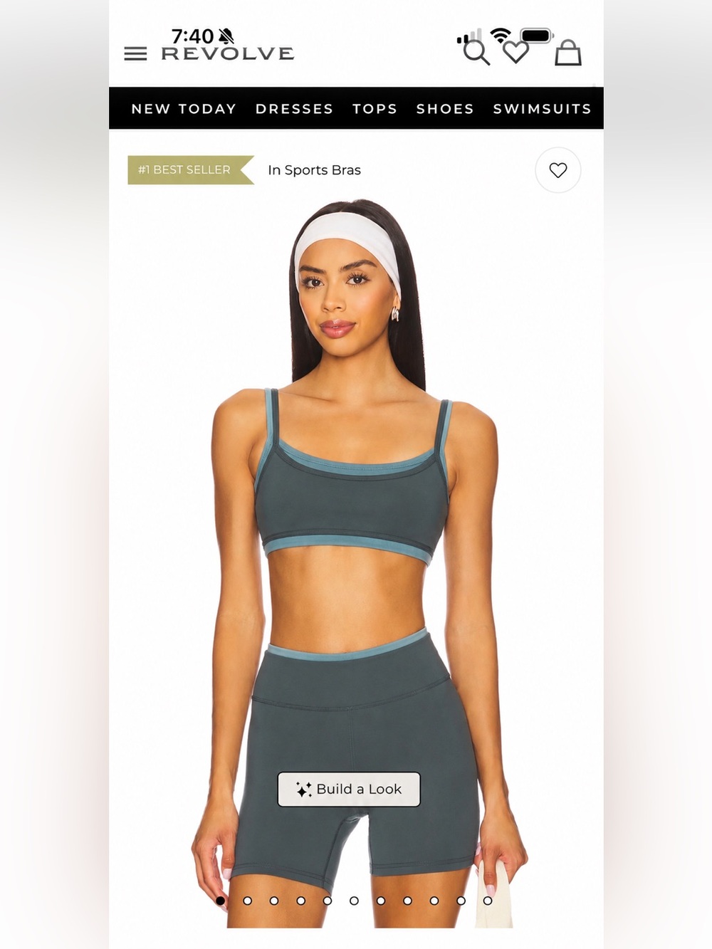 REVOLVE Posie Teal Two-Piece Athletic Set